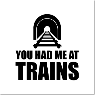 Train - You had me at trains Posters and Art